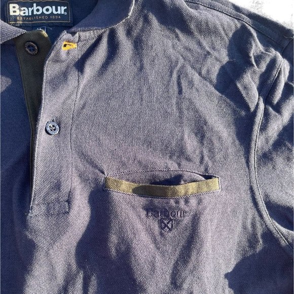 Barbour Mens Long Sleeve Polo - Picture 5 of 7